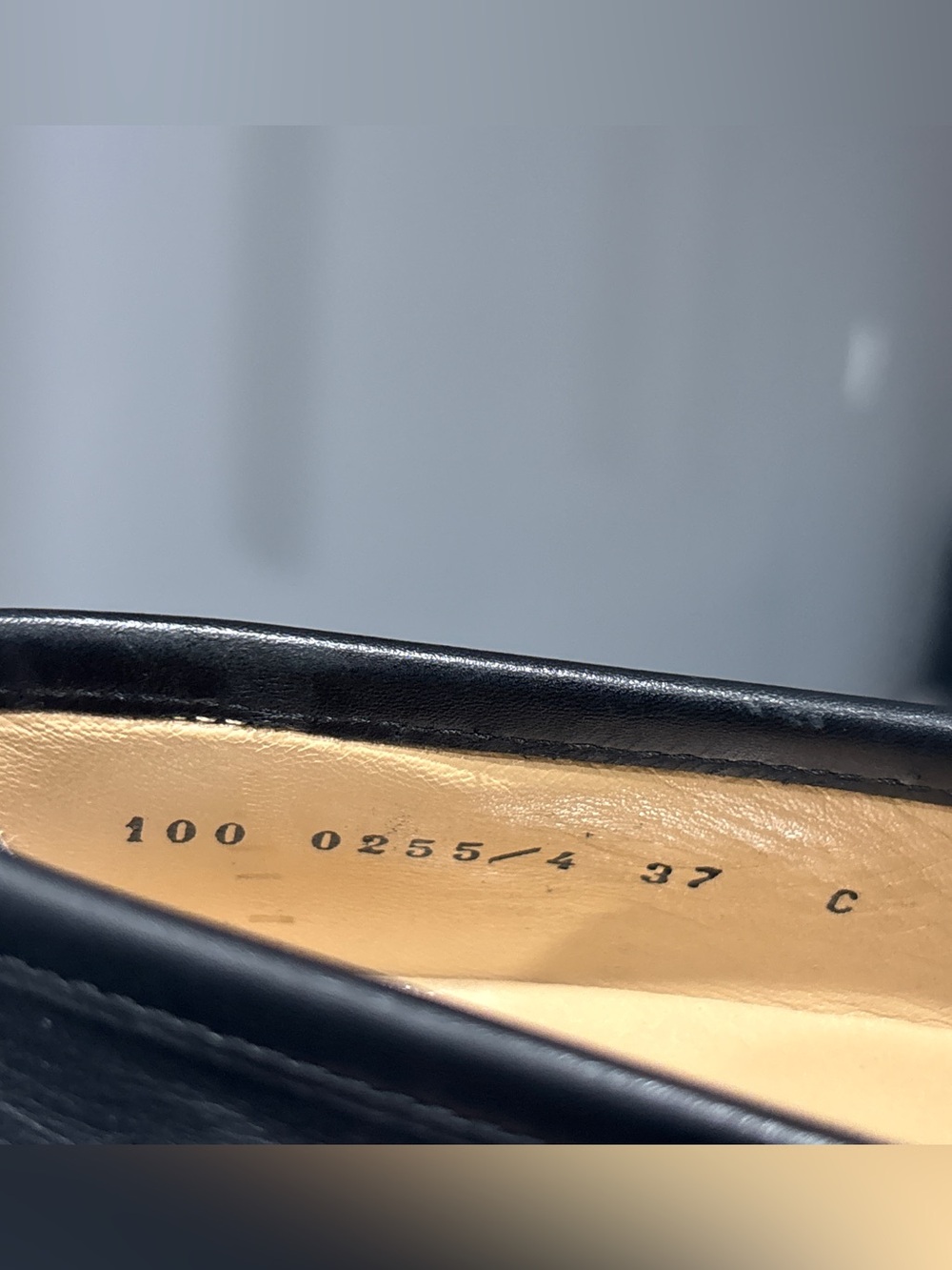 GUCCI 1953 Horsebit Loafer Black Leather Silver Tone Hardware Womens 37 C 7 - Picture 6 of 16